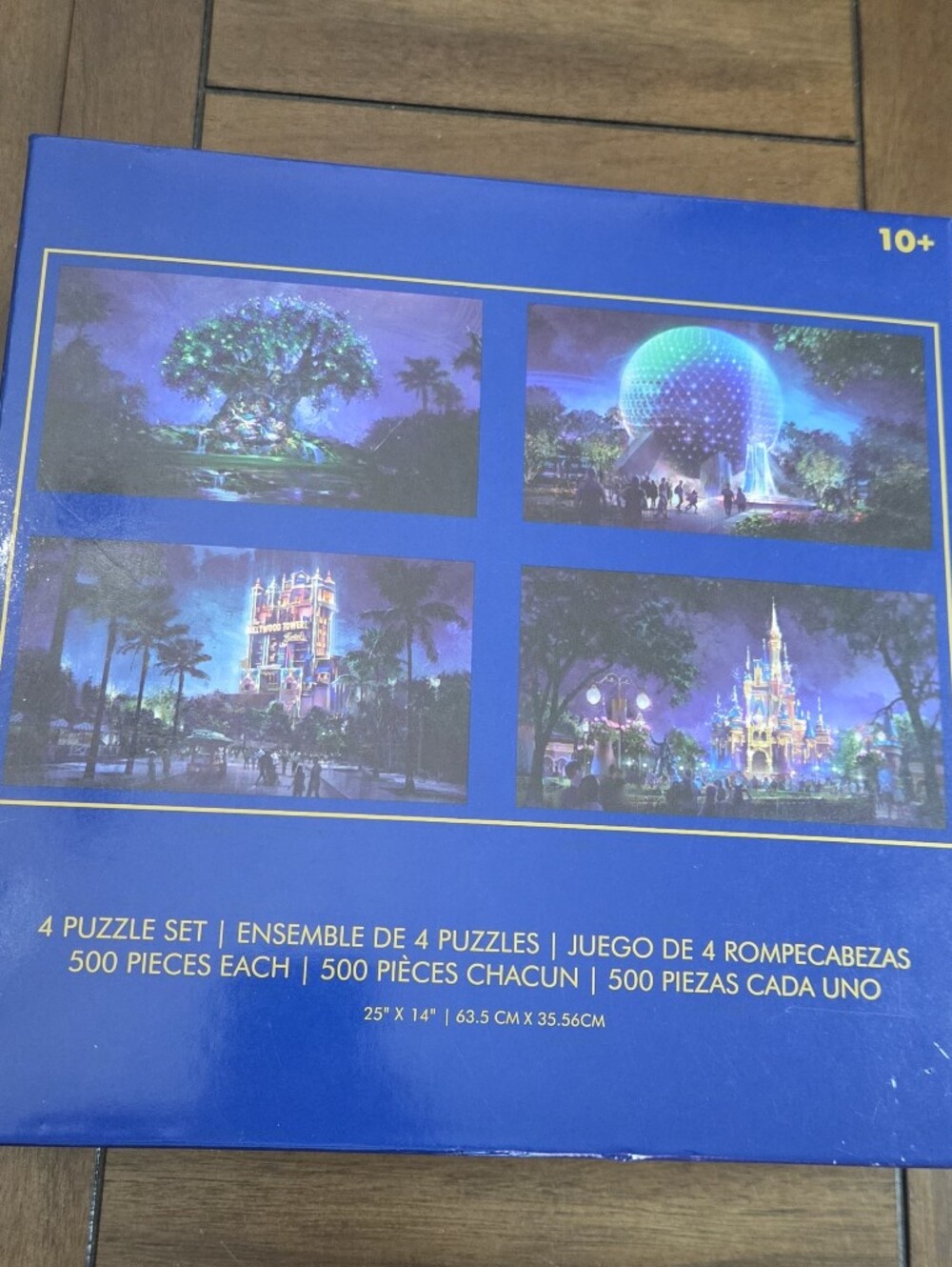Disney Blue and Purple Castle & Park Wall Art Puzzle Panels